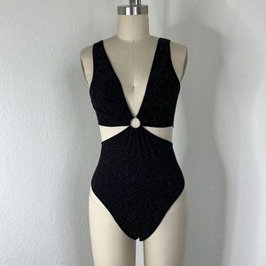 ANWND Metallic Cut Out Bodysuit